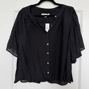 NWT LOFT Black Women's Top